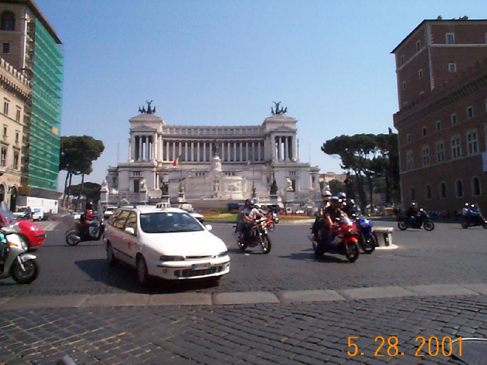 From our tavolino al Bar (read Cafe' table) - Monument to Victor Emmnuel