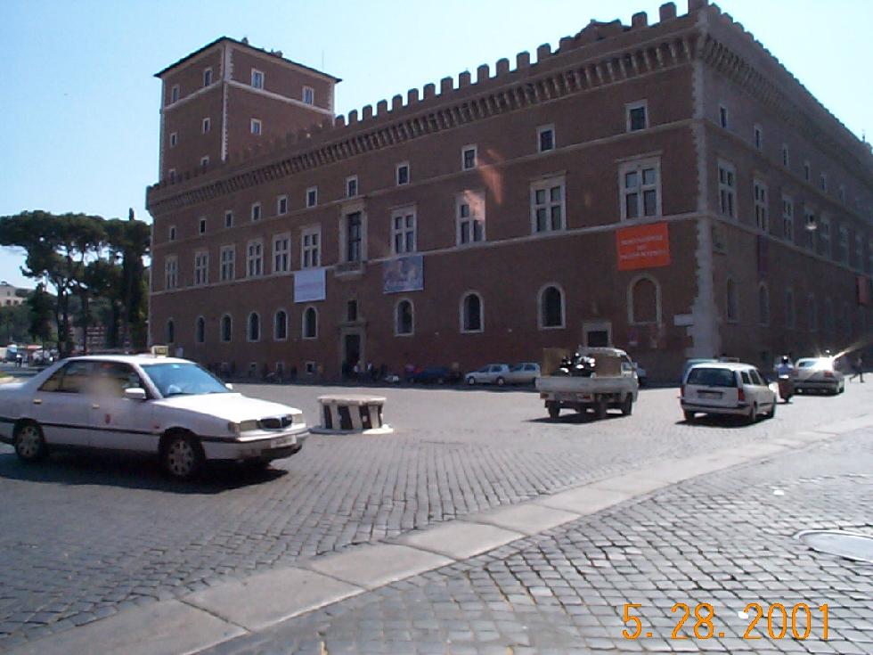 Piazza Venezia, balcony from where Mussolini gave speeches